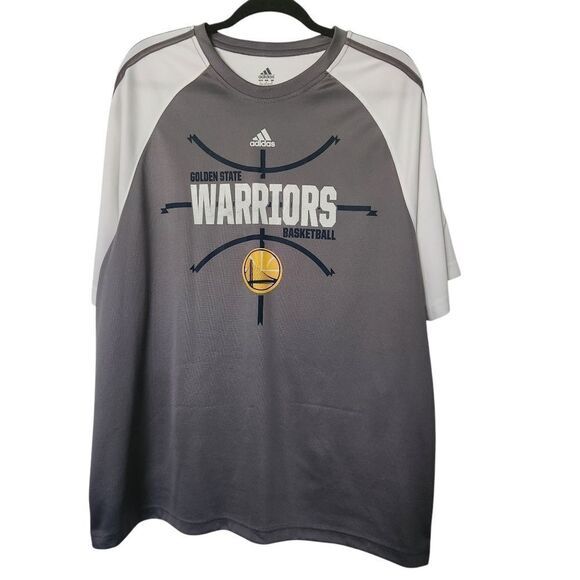 Adidas Mens Golden State Warriors Basketball Shirt Size Large - Picture 1 of 5